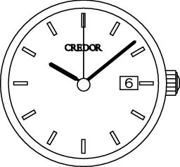 credor_AQ Set Time-3 hands_Date